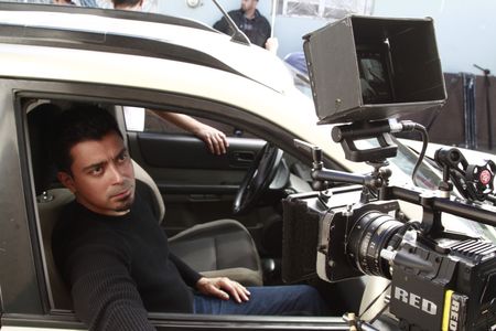 On the set of 