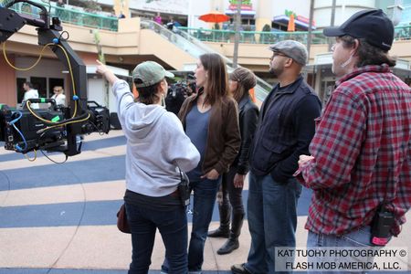 On the set of 