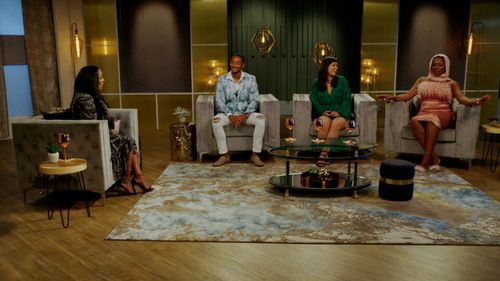Keshia Knight Pulliam, Alexis Williams, Morgan Bell, and Nate Barnes in Married at First Sight: Afterparty: Wet N' Wild 