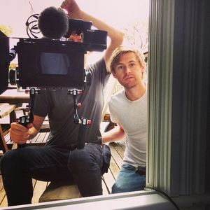On the set of 