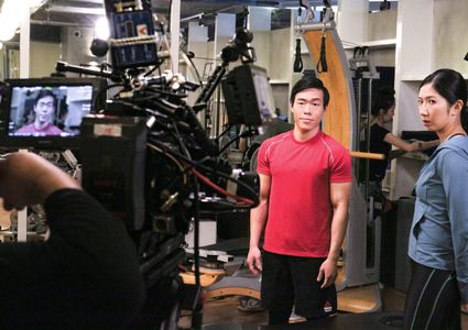 Luke Lee on the set of 20 Days