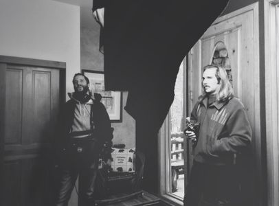 Dillon Tucker on the set of 