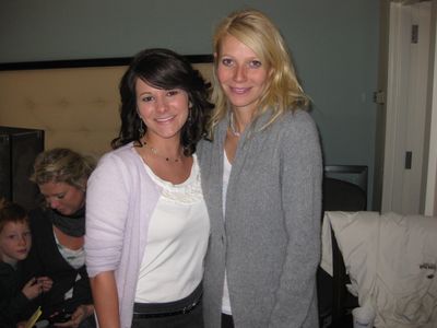 Gwyneth Paltrow after wrapping our scene on 