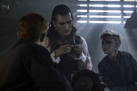 Marama Corlett, Adam Hugill, and Joni Ayton-Kent in The Watch (2020)