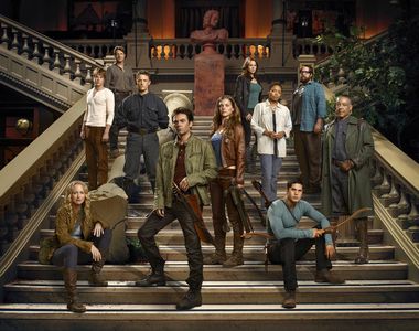 Giancarlo Esposito, Maria Howell, Zak Orth, Anna Lise Phillips, JD Pardo, and Tracy Spiridakos in Revolution (2012)
