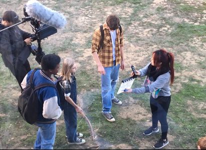 On set of Hector’s Hell House