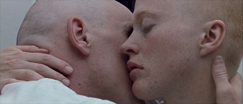 Robert Duvall and Maggie McOmie in THX 1138 (1971)