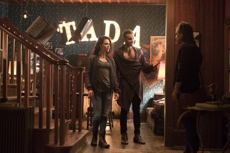 Jade Tailor, Arjun Gupta, and Jason Ralph in The Magicians (2015)