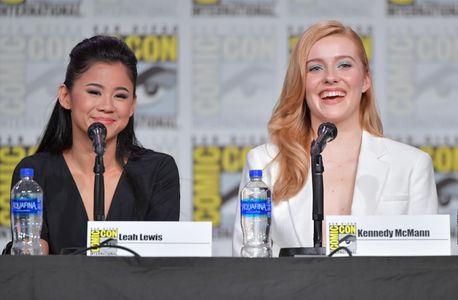 Leah Lewis and Kennedy McMann at an event for Nancy Drew (2019)