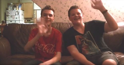 Caillou Pettis (left) and Ben Robertson (right) in Fancy Boys (2016).