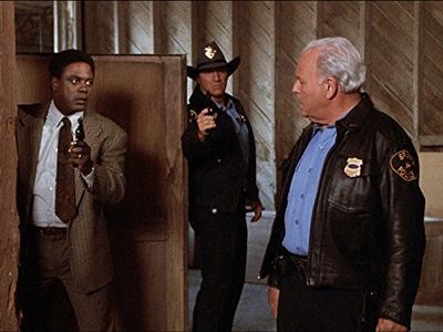 Carroll O'Connor, Alan Autry, and Howard E. Rollins Jr. in In the Heat of the Night (1988)