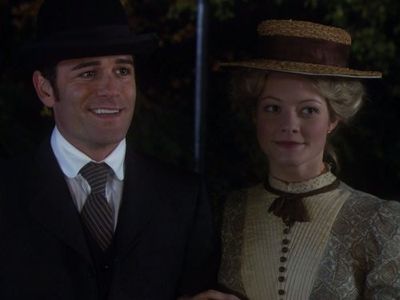 Yannick Bisson and Sarah Allen in Murdoch Mysteries (2008)