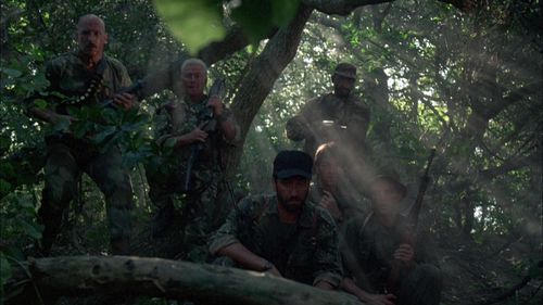 Wayne Crawford and Karl Johnson in White Ghost (1988)