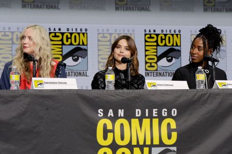 Jenna Coleman, Gwendoline Christie, and Kirby Howell-Baptiste at an event for The Sandman (2022)