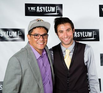 Mitch and Nicholas Turturro at the Super Cyclone Premiere