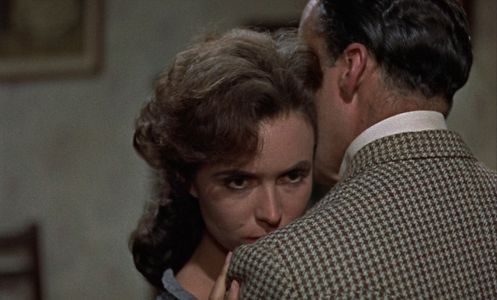 Christopher Lee and Marla Landi in The Hound of the Baskervilles (1959)