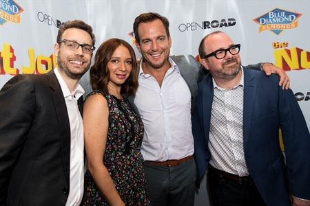 Writer / producer Bob Barlen, actress Maya Rudolph, actor Will Arnett and writer / director Cal Brunker attend the premi