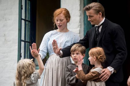Esben Smed and Sara Viktoria Bjerregaard in A Fortunate Man (2018)