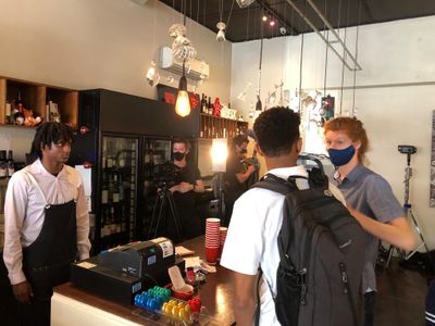 Behind the scenes