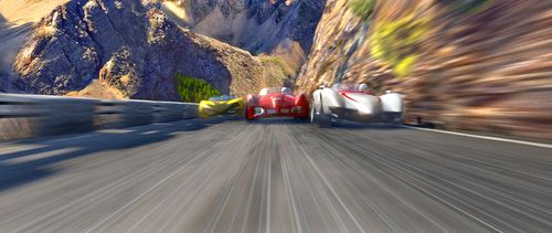 Matthew Fox, Rain, and Jin Akanishi in Speed Racer (2008)