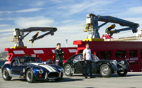 Scott Eastwood and Freddie Thorp in Overdrive (2017)