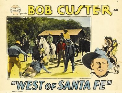 Bob Custer, Cliff Lyons, Peggy Montgomery, Bud Osborne, and Mack V. Wright in West of Santa Fe (1928)