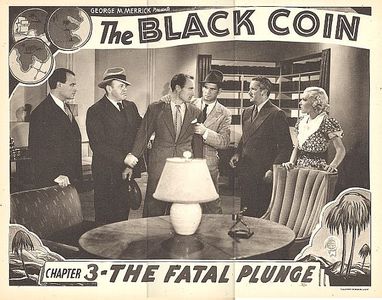 Constance Bergen, Yakima Canutt, Richard Cramer, Robert Frazer, Dave O'Brien, and Bryant Washburn in The Black Coin (193