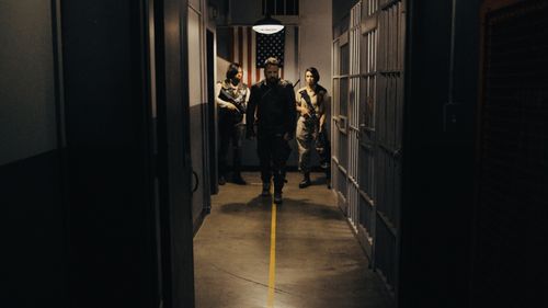 Simon Phillips, Shiah Luna, and Sean Sprawling in Age of the Living Dead (2018)