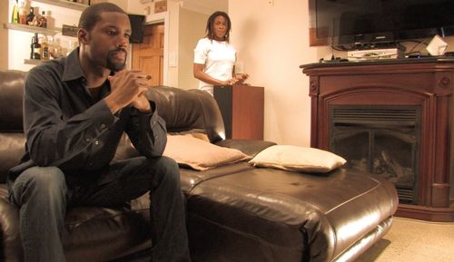 Still of Gabriel Wright and Ayo Robinson in ASCENSION..I am not my mother(2015)