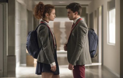 María Pedraza and Itzan Escamilla in Elite (2018)
