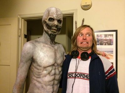 Ryan Allan Young and Director John William Ross on the set of 