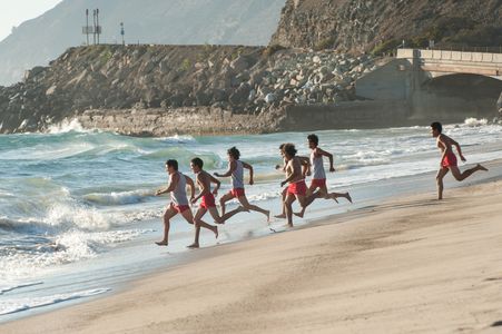 Carlos Pratts, Johnny Ortiz, Hector Duran, Rafael Martinez, and Sergio Avelar in McFarland, USA (2015)