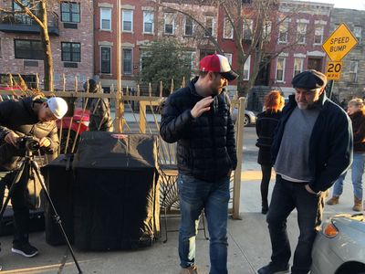 James Reade Venable directing Glenn Spears in the Doormat Daddy music video