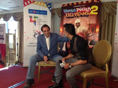 with Dharamendra