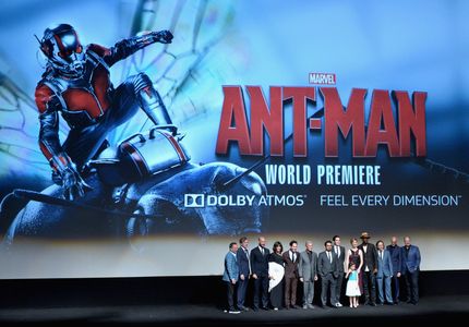 Michael Douglas, Louis D'Esposito, Martin Donovan, Kevin Feige, Judy Greer, Wood Harris, Michael Peña, Peyton Reed, Paul