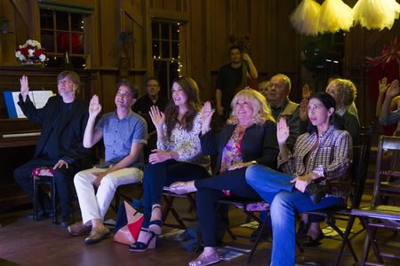 Sally Struthers, Carole King, Rose Abdoo, Lauren Graham, Sam Pancake, Biff Yeager, and Brad Ellis in Gilmore Girls: A Ye