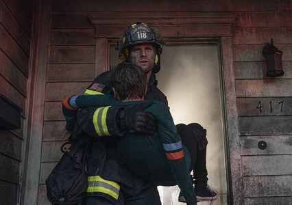 Still of Nico David and Ryan Guzman on 9-1-1