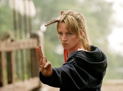 Uma Thurman, Vivica A. Fox, Michael Parks, and Ambrosia Kelley in Kill Bill: Vol. 2 (2004)