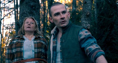 Elizabeth Saunders and A.J. Simmons in From: Ball of Magic Fire (2023)
