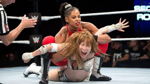 Kairi Hôjô and Bianca Blair in WWE: Mae Young Classic Women Tournament (2017)