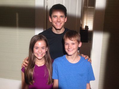 Cannon Bosarge on set of feature horror thriller The Atoning - with Director Michael Williams and actress Ashlyn Jade Lo