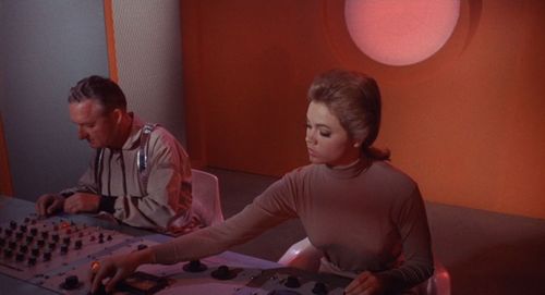 Larry Dean and Jo Ann Pflug in Cyborg 2087 (1966)
