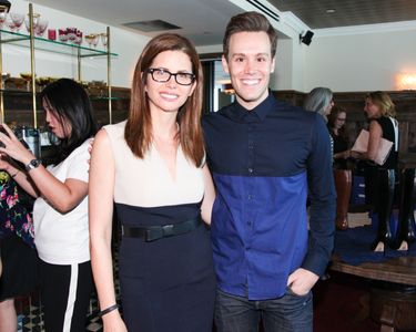 Matthew Hoffman arrives with Desiree Gruber to a private event at Soho House, Los Angeles, CA