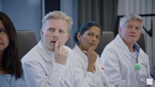 Joakim Skarli as Doctor Skarre in Kongsvikklinikken