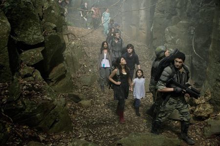Shelley Conn and Alana Mansour in Terra Nova (2011)