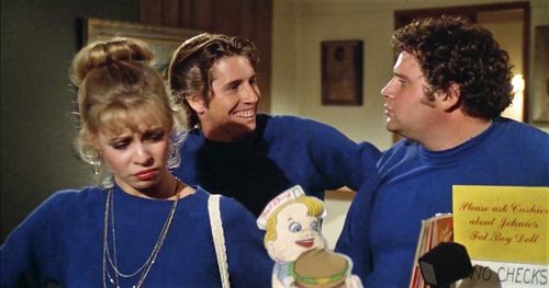 Patricia Alice Albrecht, Stephen Furst, and Andy Tennant in Midnight Madness (1980)