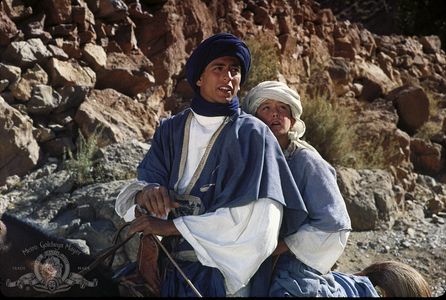 Vincent Spano and Kelly Reno in The Black Stallion Returns (1983)