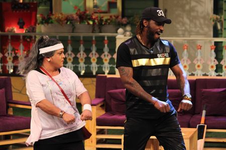 Ali Asgar and Chris Gayle in The Kapil Sharma Show (2016)
