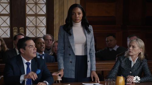 Still of Christen Sharice, Carlos Gomez and Jessica Tuck in Fault Lines and Law & Order