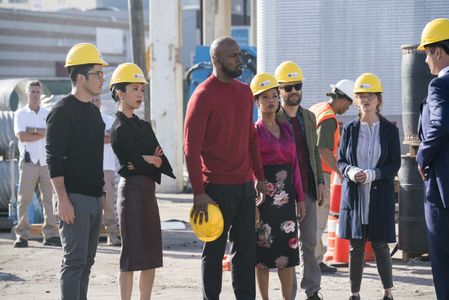 Brittany Ishibashi, Julian McMahon, Ryan Sands, Brigid Brannagh, Kevin Weisman, James Yaegashi, and Angel Parker in Runa
